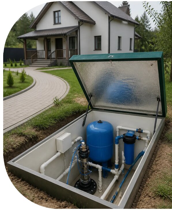 Автономное водоснабжение дома в Волхове от 157020 р. | АПаруса-Влх