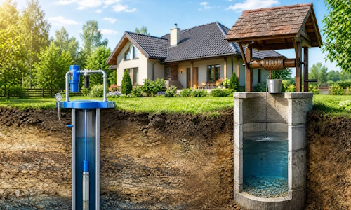 Автономное водоснабжение загородного дома Волхов: скважина или колодец 